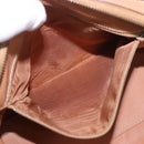 CELINE Macadam Canvas Hand Bag PVC Leather Brown Gold Auth 187773A-24