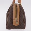 CELINE Macadam Canvas Hand Bag PVC Leather Brown Gold Auth 187773A-4