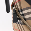 BURBERRY Nova Check Shoulder Bag Canvas Beige Silver Auth 187774A-10