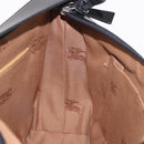 BURBERRY Nova Check Shoulder Bag Canvas Beige Silver Auth 187774A-17