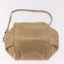 Chloe Etel Hand Bag Leather 2way Beige Gold Auth 187776A-5