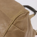 Chloe Etel Hand Bag Leather 2way Beige Gold Auth 187776A-16