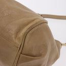 Chloe Etel Hand Bag Leather 2way Beige Gold Auth 187776A-18