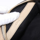 Chloe Etel Hand Bag Leather 2way Beige Gold Auth 187776A-20