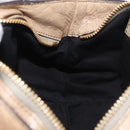 Chloe Etel Hand Bag Leather 2way Beige Gold Auth 187776A-22