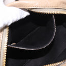Chloe Etel Hand Bag Leather 2way Beige Gold Auth 187776A-23