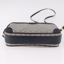 GUCCI Micro GG Supreme Shoulder Bag PVC Navy Gold Auth 187777-9
