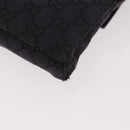 GUCCI GG Canvas Waist bag Black Silver 018 1621 Auth 187778-18