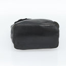 LOEWE Hand Bag Leather Black Gold Auth 187779A-5