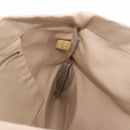 PRADA Tote Bag Canvas Beige Silver Auth 187781A-19