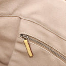 PRADA Tote Bag Canvas Beige Silver Auth 187781A-21