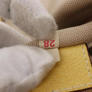 PRADA Tote Bag Canvas Beige Silver Auth 187781A-12