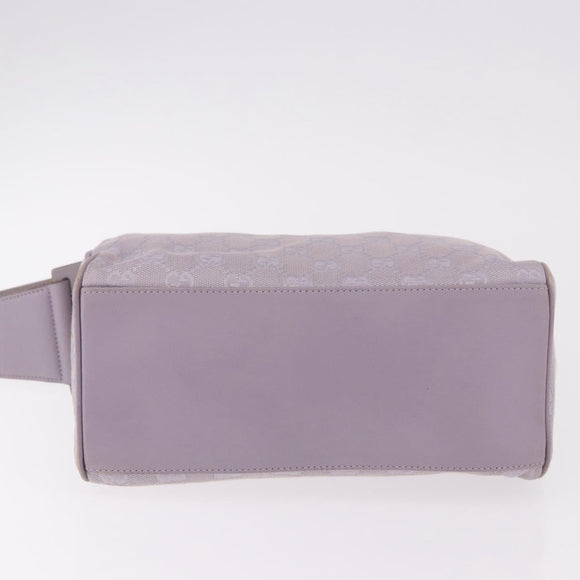 GUCCI GG Canvas Shoulder Bag Purple Gold 92699 Auth 187782
