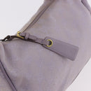 GUCCI GG Canvas Shoulder Bag Purple Gold 92699 Auth 187782-17