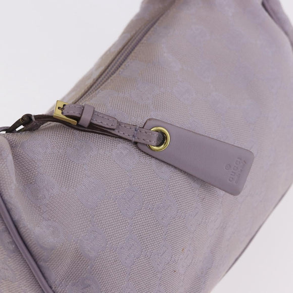 GUCCI GG Canvas Shoulder Bag Purple Gold 92699 Auth 187782