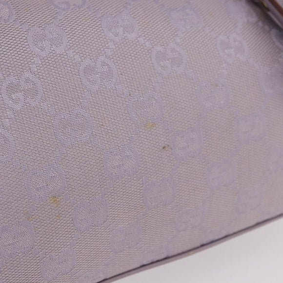 GUCCI GG Canvas Shoulder Bag Purple Gold 92699 Auth 187782