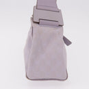 GUCCI GG Canvas Shoulder Bag Purple Gold 92699 Auth 187782-4