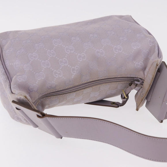 GUCCI GG Canvas Shoulder Bag Purple Gold 92699 Auth 187782