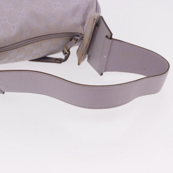 GUCCI GG Canvas Shoulder Bag Purple Gold 92699 Auth 187782