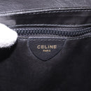 CELINE Shoulder Bag Leather Black Gold Auth 187784A-16