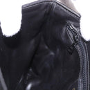 CELINE Shoulder Bag Leather Black Gold Auth 187784A-19