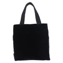 PRADA Hand Bag Velor Navy Silver Auth 187785A-13