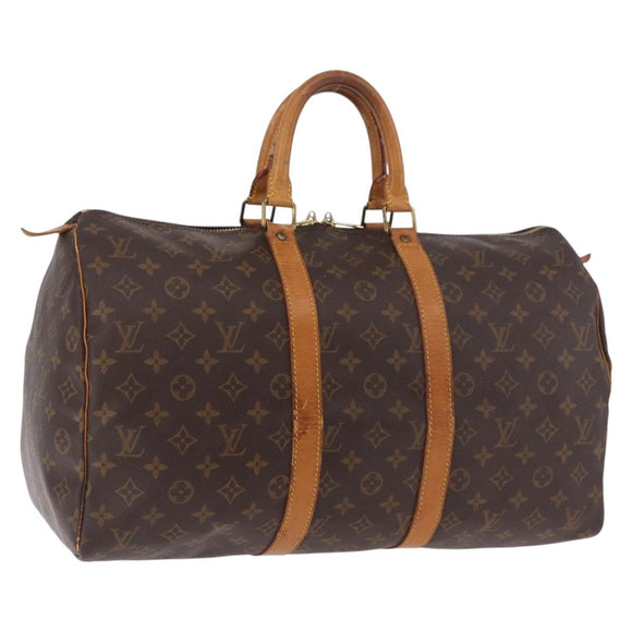 LOUIS VUITTON Monogram Keepall 45 Boston Bag M41428 LV Auth 187787