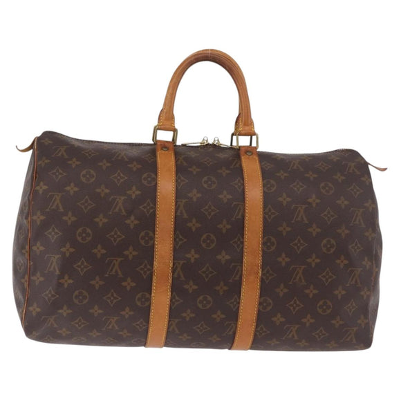LOUIS VUITTON Monogram Keepall 45 Boston Bag M41428 LV Auth 187787