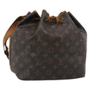 LOUIS VUITTON Monogram Petit Noe Shoulder Bag M42226 LV Auth 187788-1