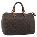 LOUIS VUITTON Monogram Speedy 30 Hand Bag M41526 LV Auth 187789-1