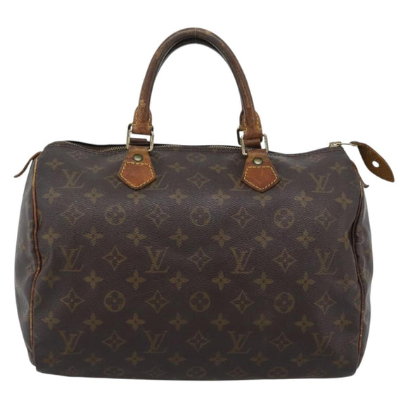 LOUIS VUITTON Monogram Speedy 30 Hand Bag M41526 LV Auth 187789