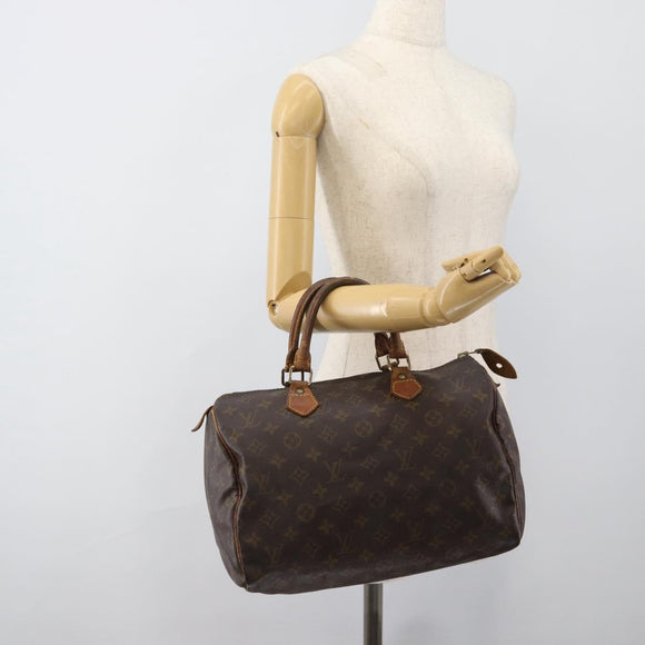 LOUIS VUITTON Monogram Speedy 30 Hand Bag M41526 LV Auth 187789