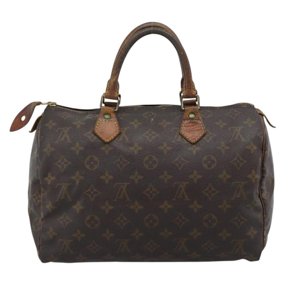 LOUIS VUITTON Monogram Speedy 30 Hand Bag M41526 LV Auth 187789