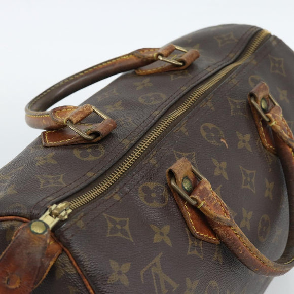 LOUIS VUITTON Monogram Speedy 30 Hand Bag M41526 LV Auth 187789