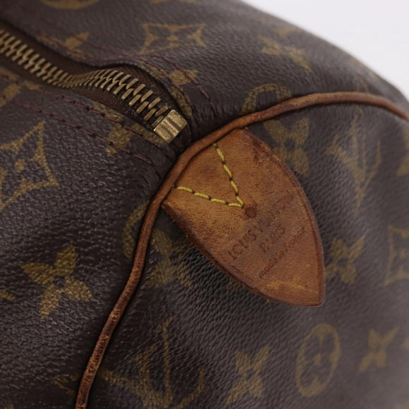 LOUIS VUITTON Monogram Speedy 30 Hand Bag M41526 LV Auth 187790