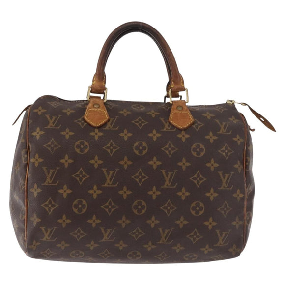 LOUIS VUITTON Monogram Speedy 30 Hand Bag M41526 LV Auth 187790