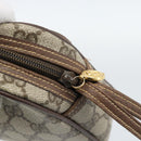 GUCCI GG Canvas Clutch Bag PVC Leather Beige Gold 014 58 0128 Auth 187793-13