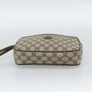 GUCCI GG Canvas Clutch Bag PVC Leather Beige Gold 014 58 0128 Auth 187793-8