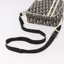 Christian Dior Trotter Canvas Shoulder Bag PVC Black Silver Auth 187794-7