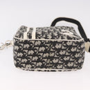 Christian Dior Trotter Canvas Shoulder Bag PVC Black Silver Auth 187794-5