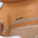GUCCI Micro GG Supreme Shoulder Bag PVC Beige Gold Auth 187795-16