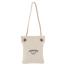 HERMES Aline PM Shoulder Bag Cotton Beige Gold Auth 187797A-2