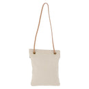 HERMES Aline PM Shoulder Bag Cotton Beige Gold Auth 187797A-3
