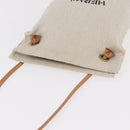 HERMES Aline PM Shoulder Bag Cotton Beige Gold Auth 187797A-6
