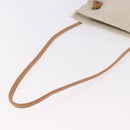 HERMES Aline PM Shoulder Bag Cotton Beige Gold Auth 187797A-7