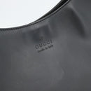 GUCCI Shoulder Bag Leather Black Silver 001 3297 Auth 187800-10