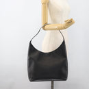 GUCCI Shoulder Bag Leather Black Silver 001 3297 Auth 187800-23