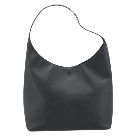 GUCCI Shoulder Bag Leather Black Silver 001 3297 Auth 187800