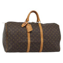 LOUIS VUITTON Monogram Keepall 55 Boston Bag M41424 LV Auth 187801A-1