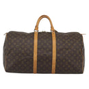 LOUIS VUITTON Monogram Keepall 55 Boston Bag M41424 LV Auth 187801A-2